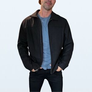 NWT Old Navy Wool Blend Zip Up Jacket in Black, Men’s XL